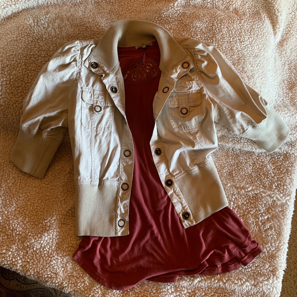 Wet seal khaki jacket
